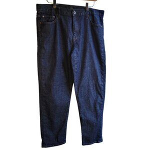 UNIQLO JEANS Wide-Fit Mid-Rise Tapered-Leg, Blue Color 68, Size 30